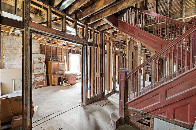 414 Horton St, Detroit, MI 48202 - miscellaneous room featuring stairs