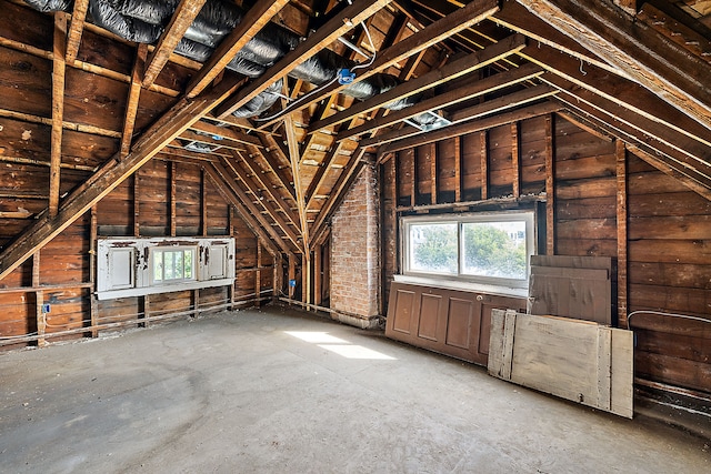 view of attic