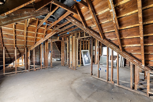 view of attic