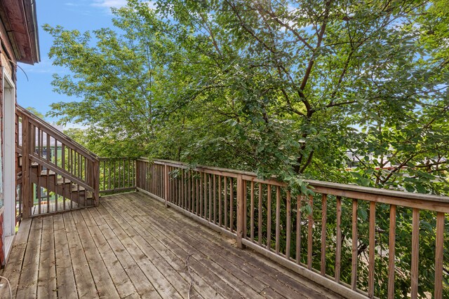414 Horton St, Detroit, MI 48202 - deck featuring stairway