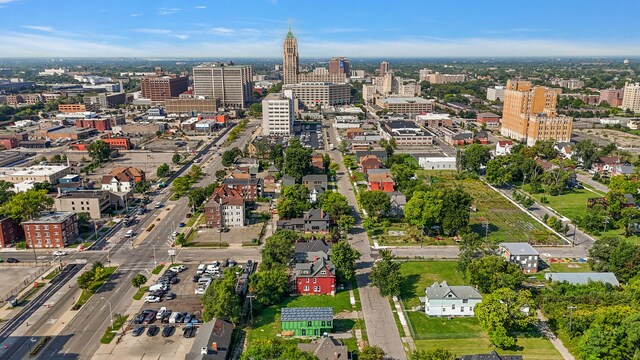 414 Horton St, Detroit, MI 48202 - aerial overview of property's location featuring nearby urban area