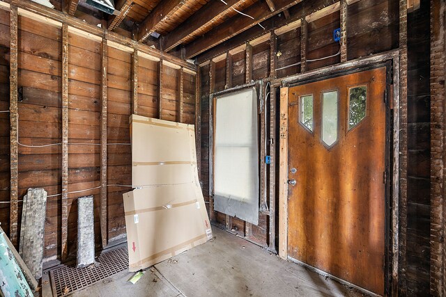 414 Horton St, Detroit, MI 48202 - miscellaneous room with unfinished concrete floors