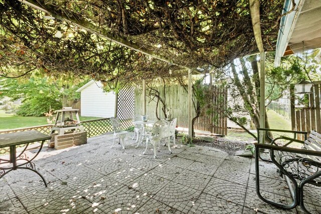 7400 Aspen Rd, Lexington, MI 48450 - view of patio / terrace with outdoor dining area