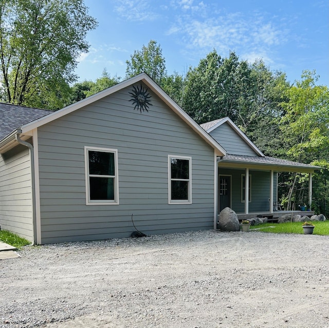 exterior space with a porch