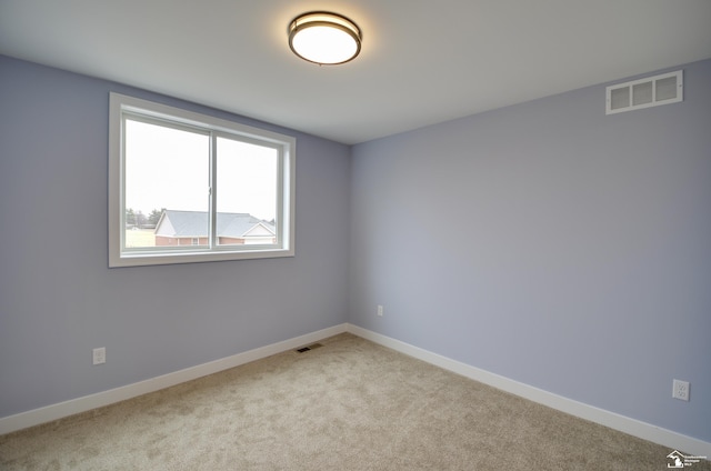 view of carpeted empty room