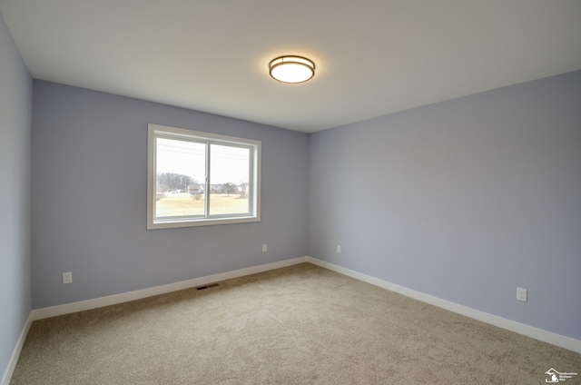 view of carpeted empty room