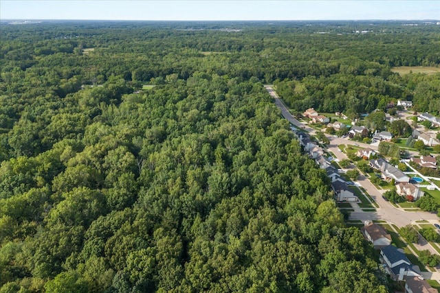 25217 King Rd, Romulus, MI 48174 - aerial view of property's location with a heavily wooded area
