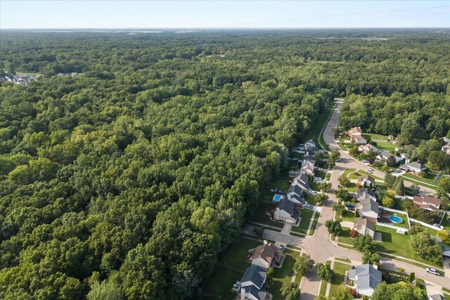 25217 King Rd, Romulus, MI 48174 - aerial view of property's location with a forest