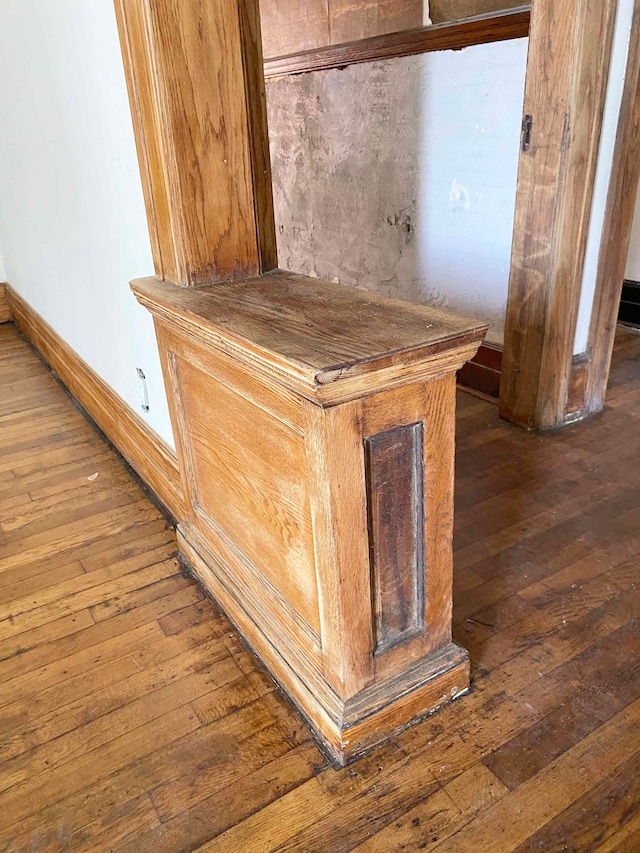 interior details featuring wood-type flooring