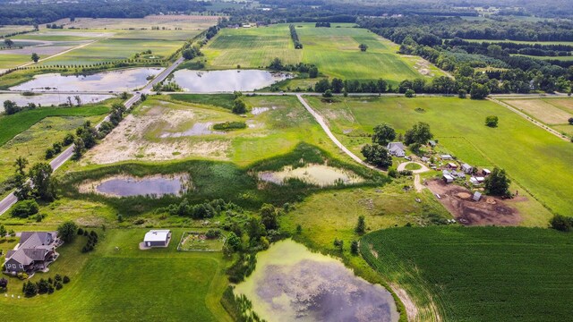 8620 Scio Church Rd, Ann Arbor, MI 48103 - overview of rural landscape with a large body of water