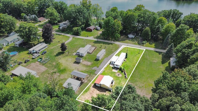 6662 Lorne Dr, Pentwater, MI 49449 - view of property location featuring property parcel outlined and a large body of water