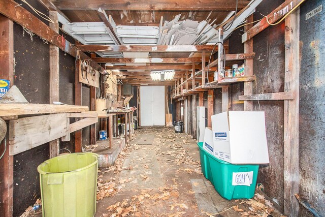 6662 Lorne Dr, Pentwater, MI 49449 - view of unfinished basement