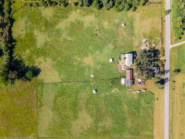 bird's eye view featuring a rural view