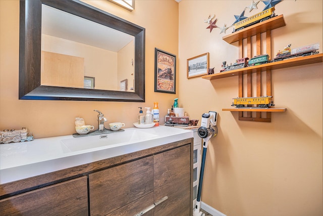 bathroom featuring vanity