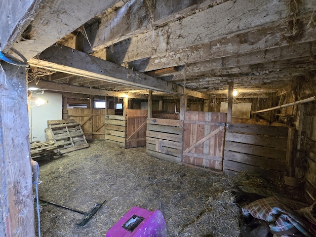 view of horse barn