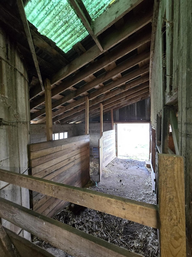 view of attic