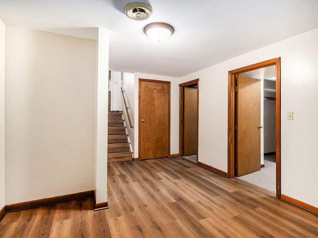 interior space with wood-type flooring