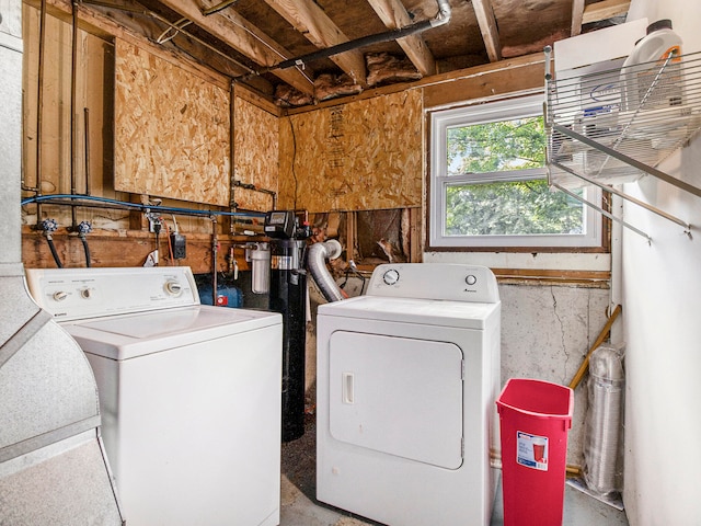 laundry room featuring washing machine and dryer