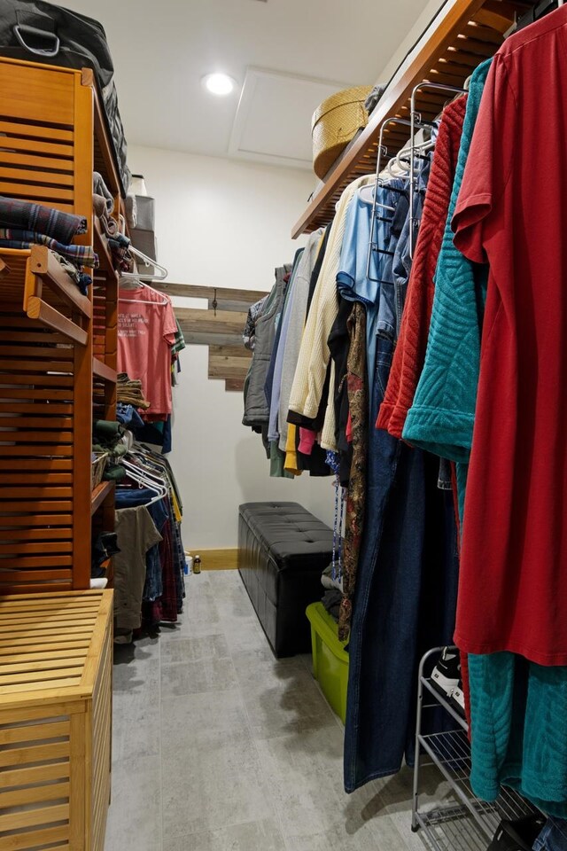 2144 N Jacobson Rd, Suttons Bay, MI 49682 - walk in closet with attic access