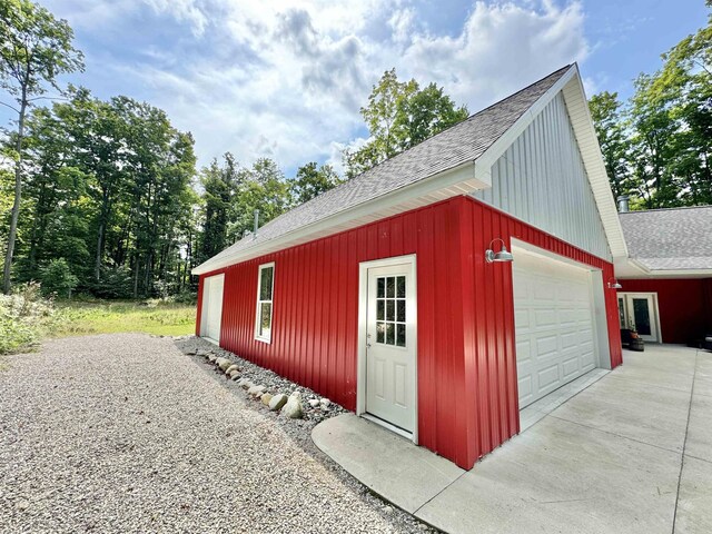 2144 N Jacobson Rd, Suttons Bay, MI 49682 - view of outdoor structure with driveway
