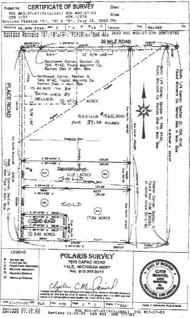 VAC 32 Mile, Lenox, MI 48050