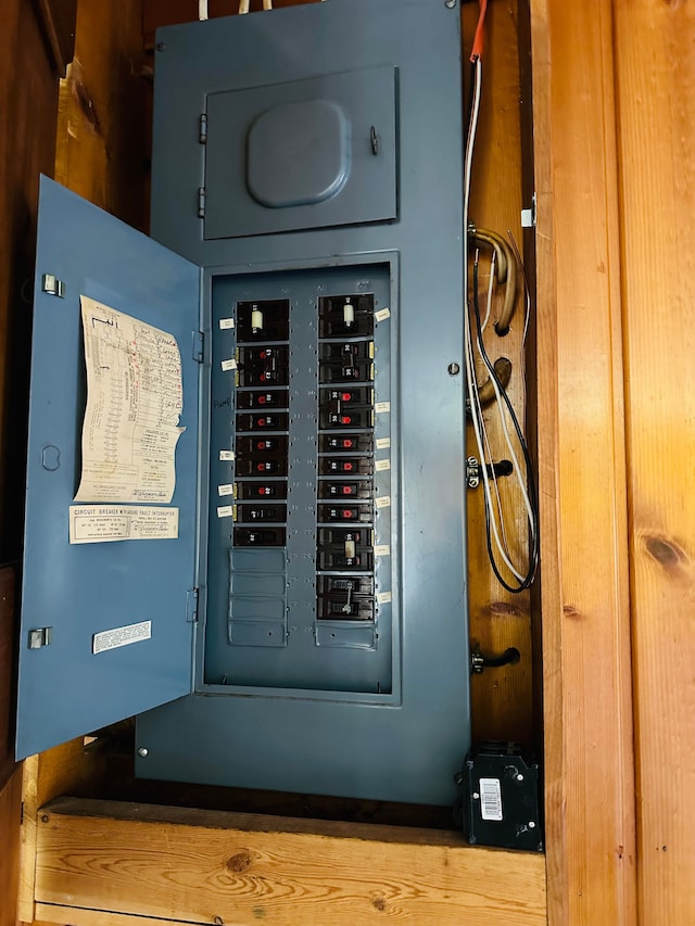 utility room featuring electric panel