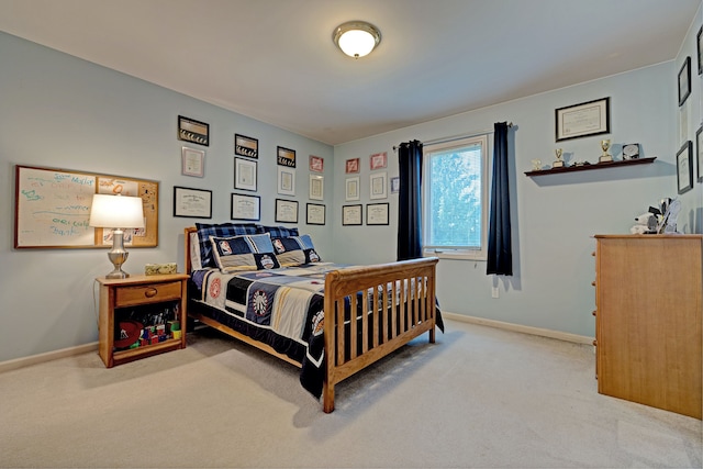 bedroom featuring carpet floors