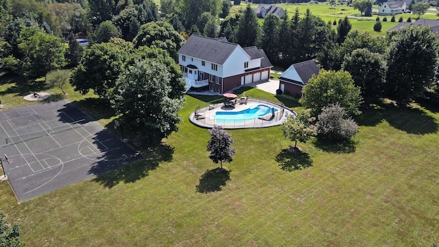 birds eye view of property