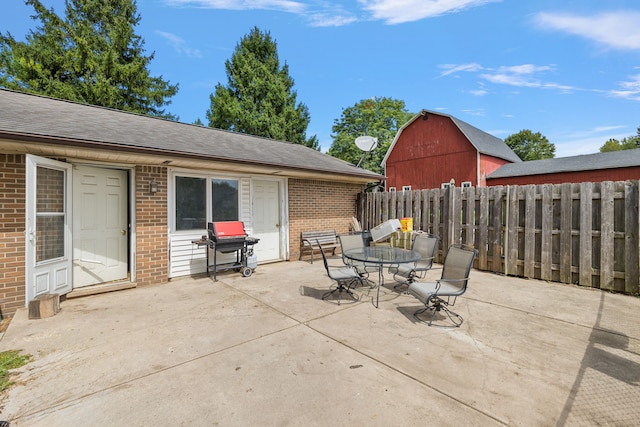 view of patio / terrace with grilling area