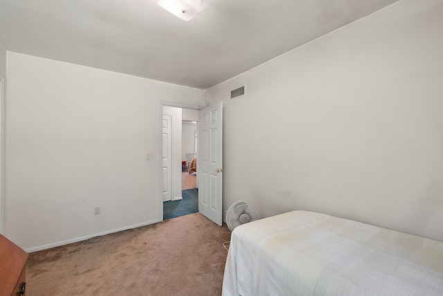 bedroom with carpet floors