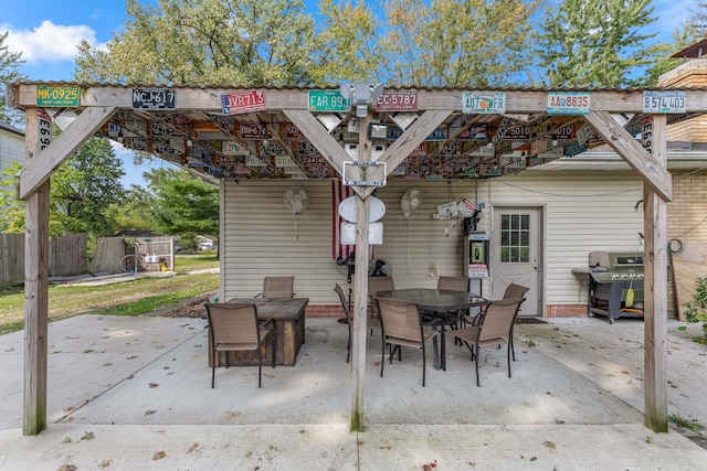 view of patio / terrace with grilling area