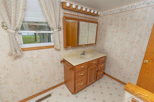 bathroom with vanity