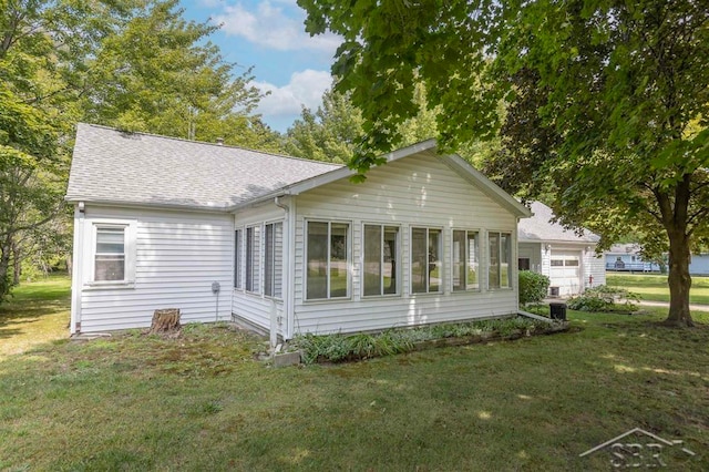 exterior space featuring a yard