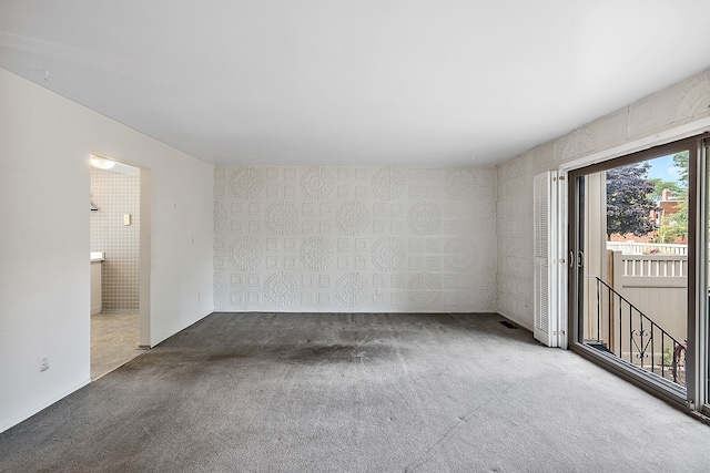 unfurnished room featuring carpet floors