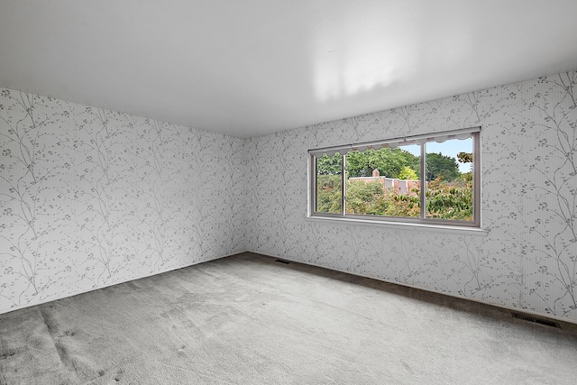 unfurnished room featuring carpet flooring