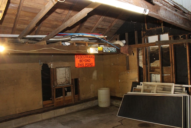 view of basement