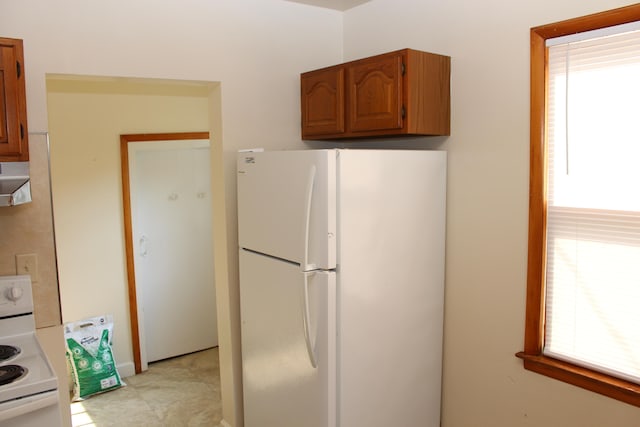 kitchen with white appliances