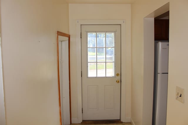 view of doorway to outside