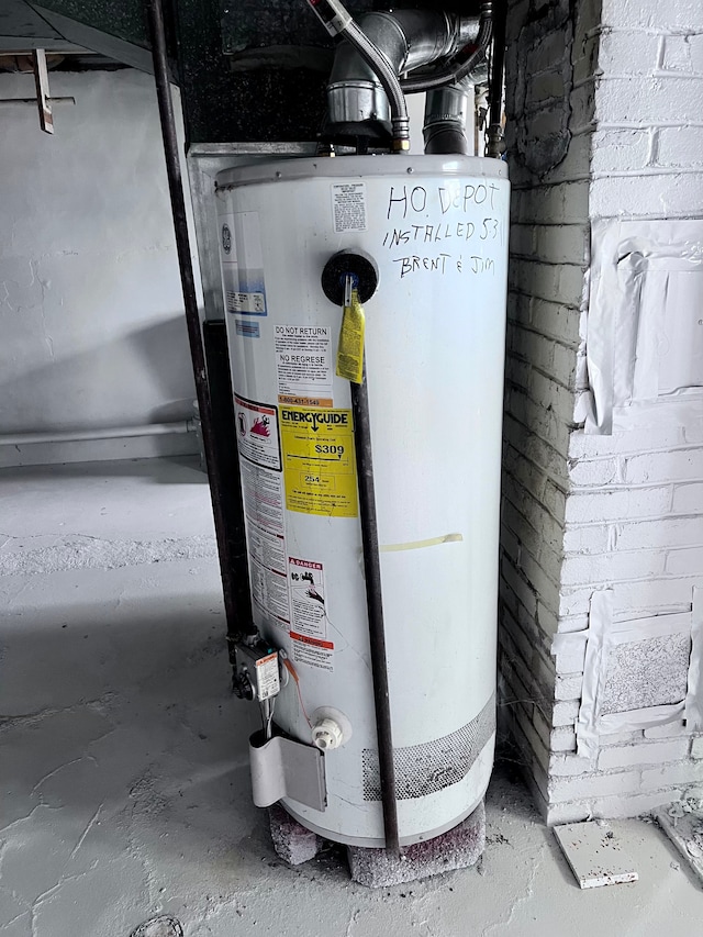 1460 S Dye Rd, Flint, MI 48532 - utility room with gas water heater