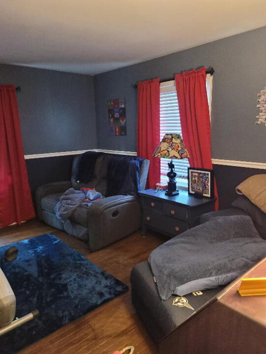 77 Maple Ln, Coldwater, MI 49036 - living area with wood finished floors