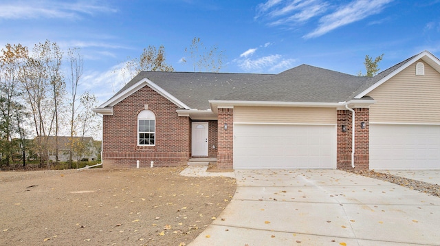 ranch-style house with a garage