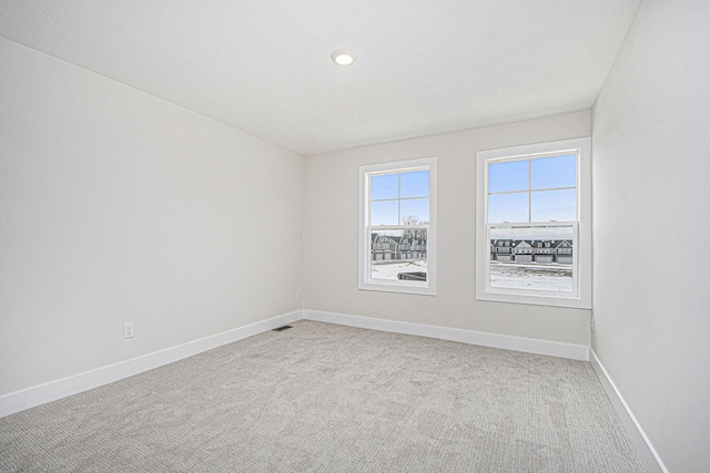 view of carpeted empty room