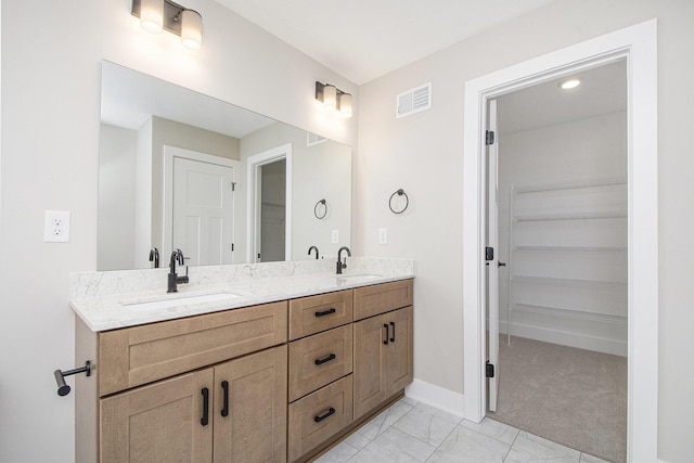 bathroom with vanity