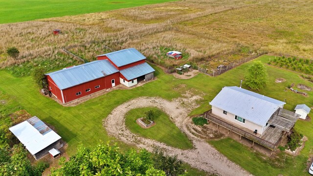 12448 Jefferson Rd, Morley, MI 49336 - overview of rural landscape
