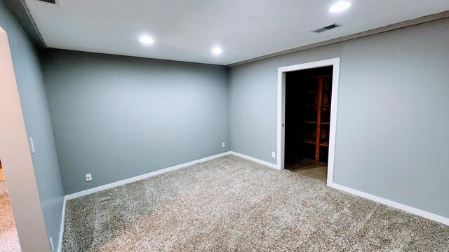 12448 Jefferson Rd, Morley, MI 49336 - carpeted spare room featuring recessed lighting and baseboards