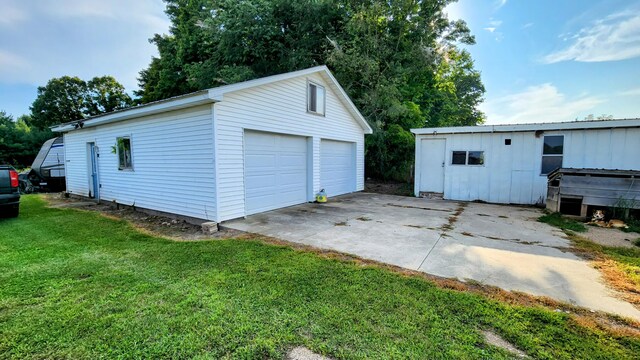 12448 Jefferson Rd, Morley, MI 49336 - view of detached garage