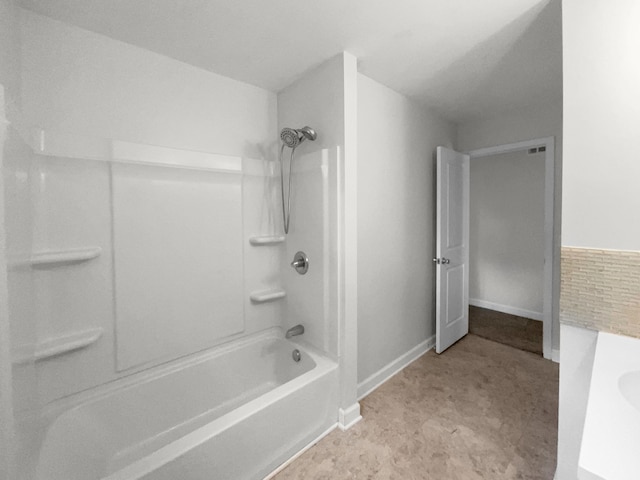 bathroom featuring bathtub / shower combination