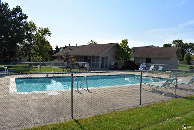 view of pool with a patio