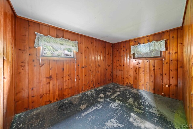 624 Fishermans Wharf, Horton, MI 49246 - empty room featuring wooden walls