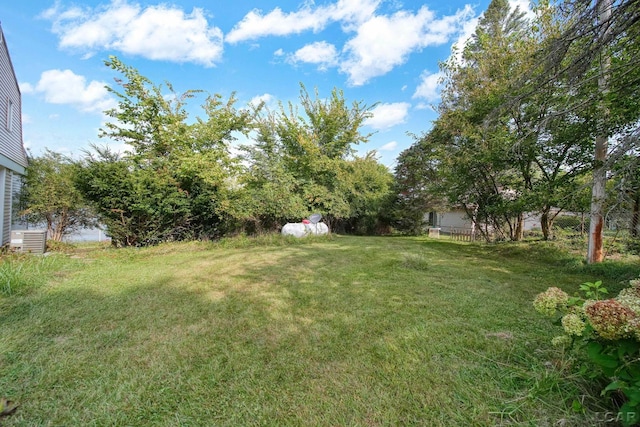 624 Fishermans Wharf, Horton, MI 49246 - view of green lawn featuring central AC unit